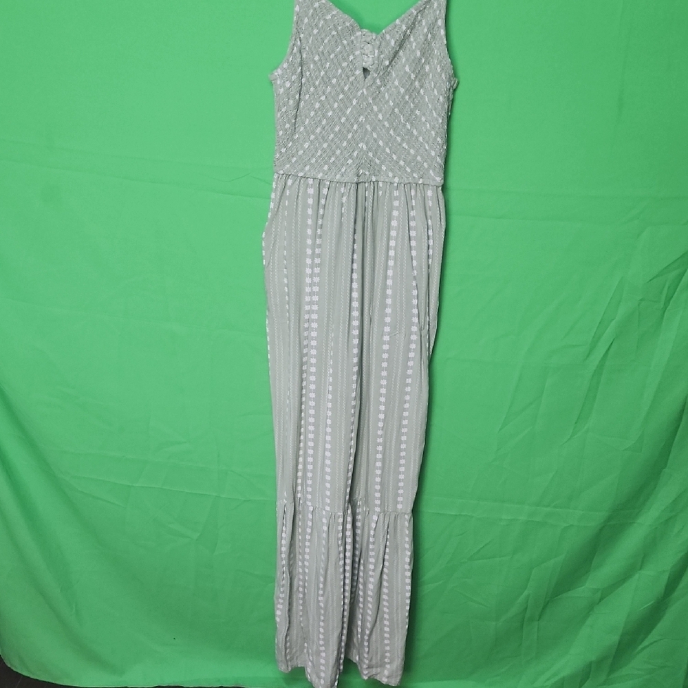 Sincerely Jules Light Gray Patterned Maxi Dress